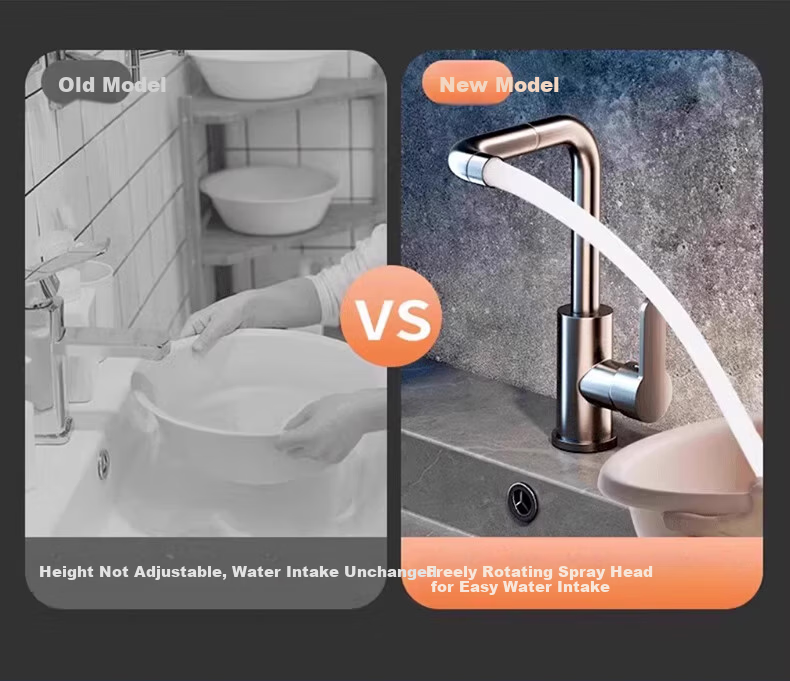 Rosecret 【Germany】Extra Thick Stainless Steel Basin Faucet High Polish Household Bathroom Hot and Cold Wash Basin Faucet MPLT 11