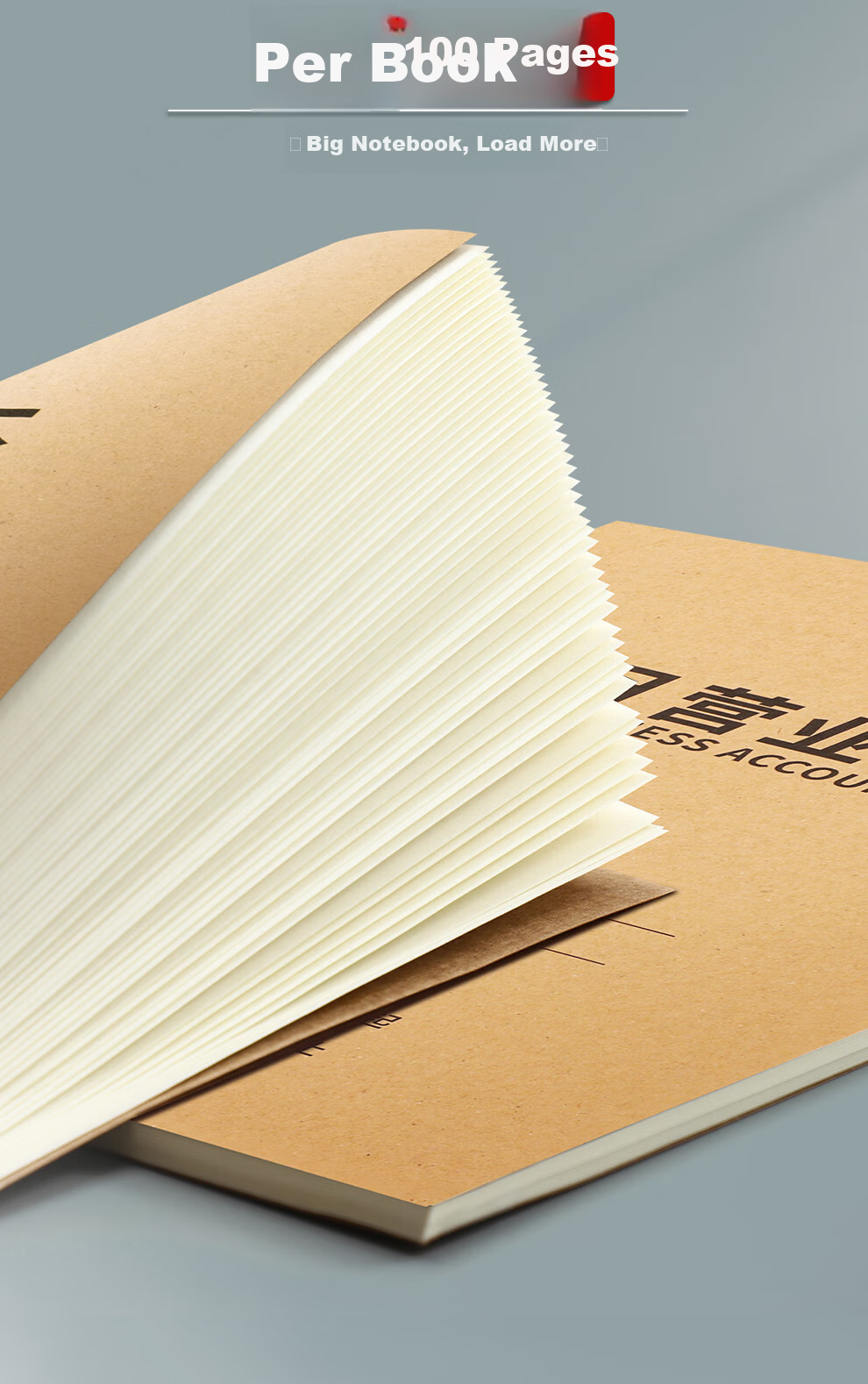 Jiaranheng 3-Pack B5 Kraft Paper Daily Business Ledger, Kraft Paper Physical Store Income Detail Book, Cash Diary, Expense And Income Book, Company Financial Accounting Book 7