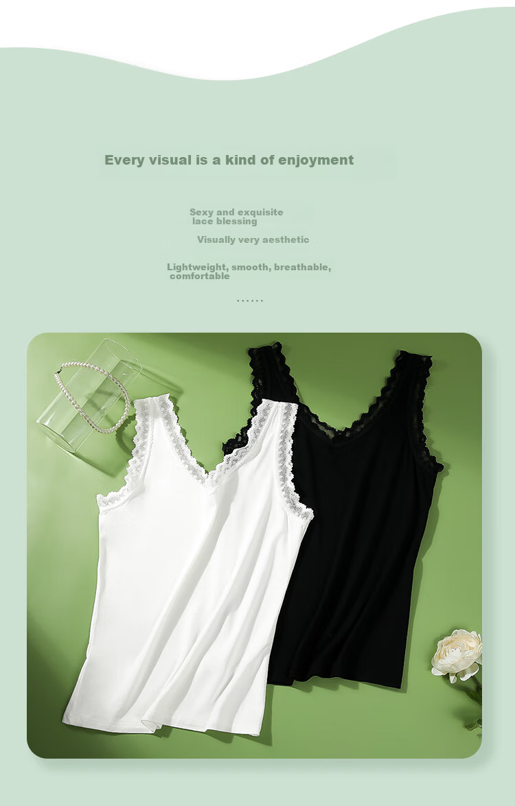 Hodo Women's Tank Top, Summer Comfortable Breathable Modal, Outer Wear Camisole, Single Piece, Snow Skin White, Size 165 3