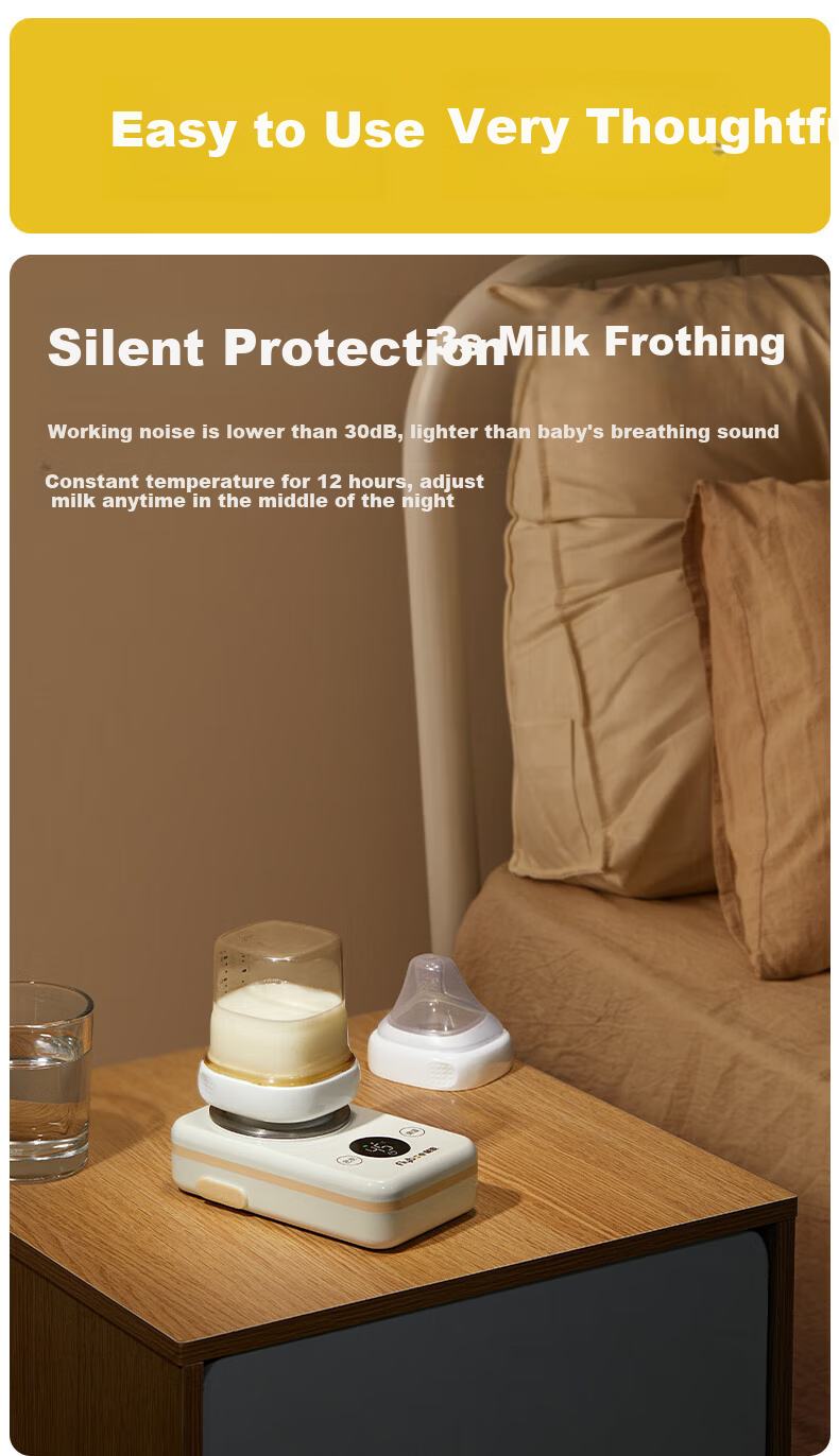 Feibi Pocket Pure Titanium Wireless Portable Milk Warmer, Baby On-The Hot Water Milk Warmer, Wireless Milk Warmer, Breast Milk Warming Device 23