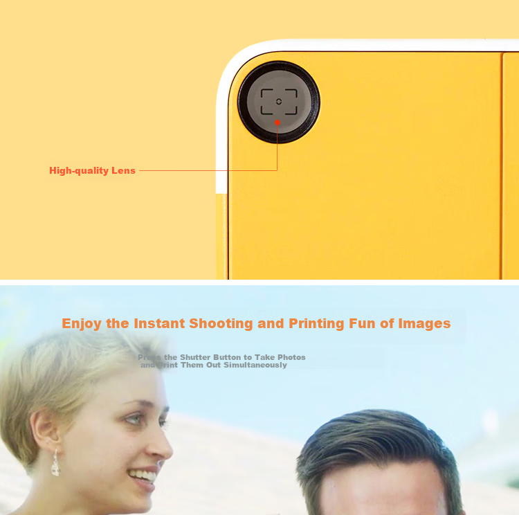 KODAK PRINTOMATIC Camera (Instant Printing, No Ink Required, Simple Contrasting Colors) Blue And White 4