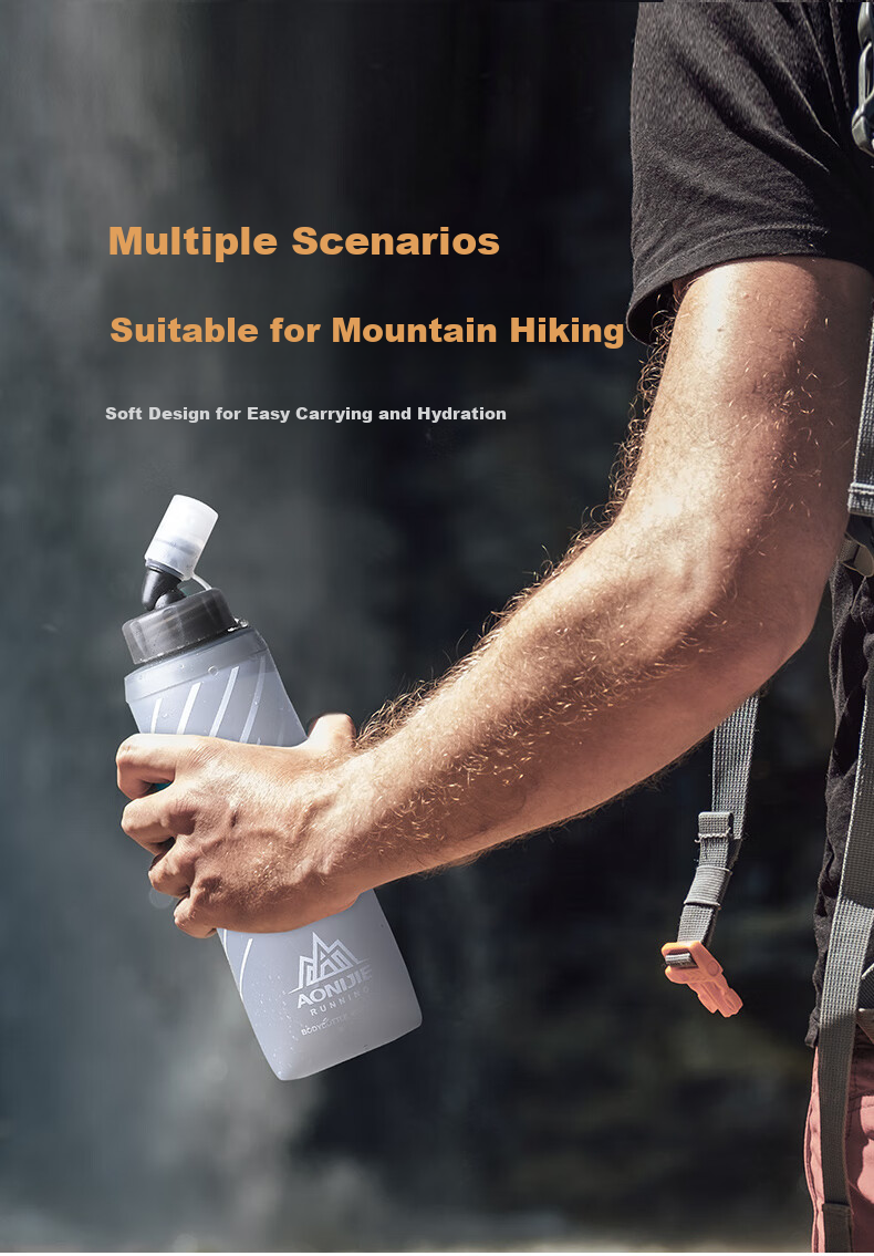 AONIJIE Hydration Bladder, Outdoor Soft Water Bottle, Hiking Sports Water Bag, Running And Trekking Convenient Water Reservoir 4