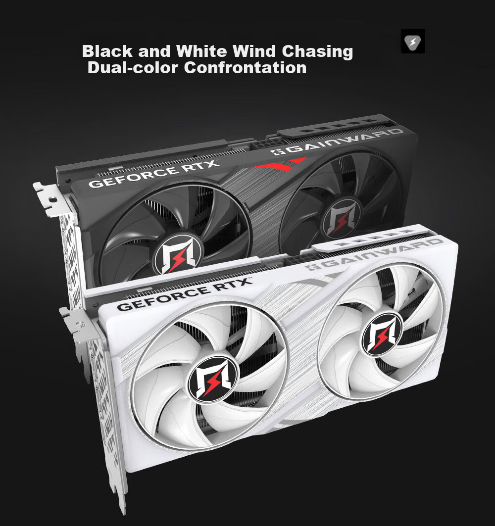 GAINWARD GeForce RTX 5060 Zhui Feng X3 OC 8G Graphics Card, DLSS 4.5, NVIDIA, E-Sports Gaming/Design Editing/AI Local Deployment 4