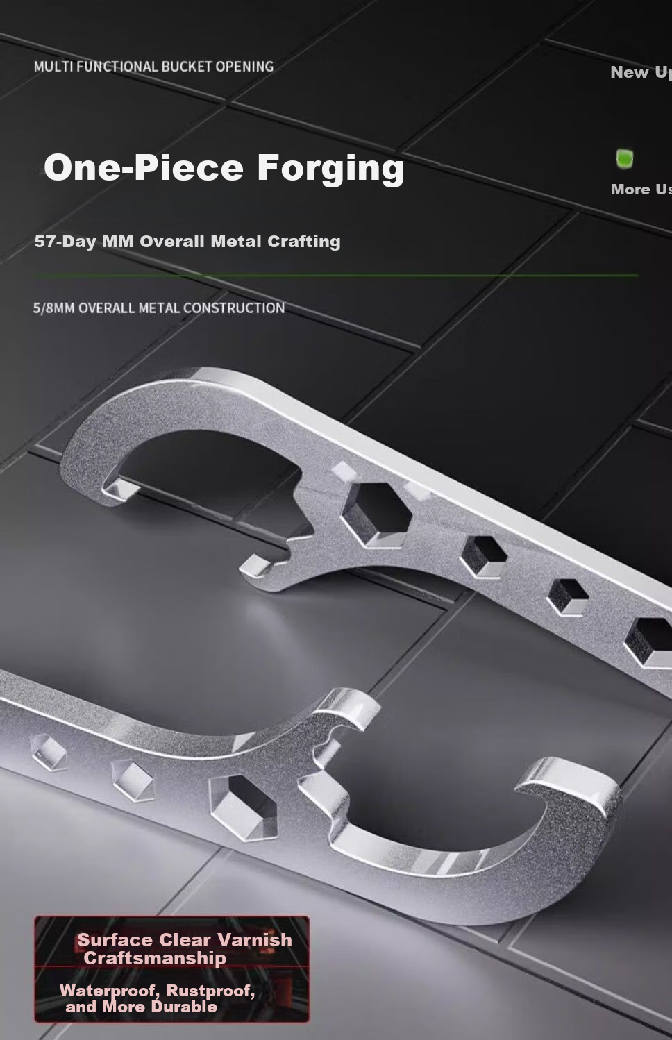 Chengyang Stainless Steel Paint Can Opener, Lid Lifter Tool, Paint Can Wrench, Pry Bar, Lid Opener, Multi-Functional And Easy-To 3