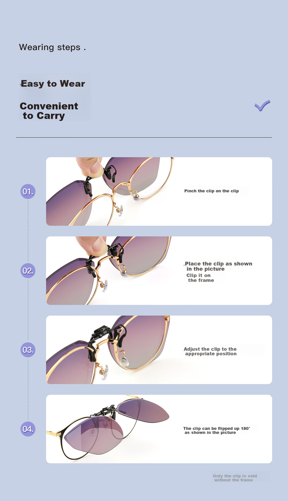 PARIM Myopia Glasses Frame, Sunglasses Clip-On for Women, Driving-Specific, Ultra-Light, Flip-Up Polarized Sunglasses for Men, UV Protectio 9