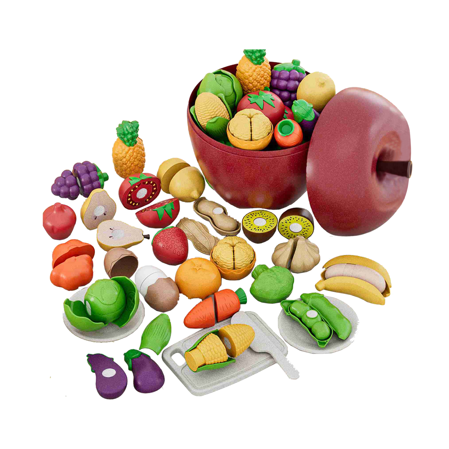 BULUQI Children's Toy, 0-1 Years Old, Fruit Peeling And Cutting Game, Baby Early Education, Cognitive Development Toy Gift