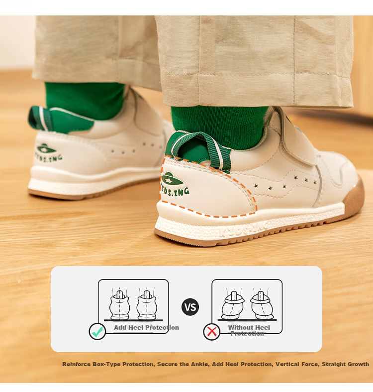 Kids.ing Cadix Baby Sneakers Spring Season Boys Girls Toddler Kindergarten Functional Soft-Soled Sports White Shoes Green Size 28 1