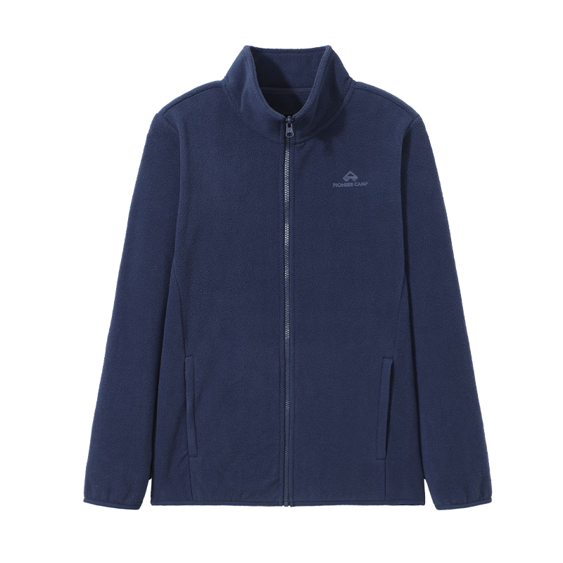 Pioneer Camp Outdoor Stand-Collar Fleece Jacket for Women, Autumn And Winter Plush Lining Fleece Coat, Windproof Warm Cardigan Inner Layer