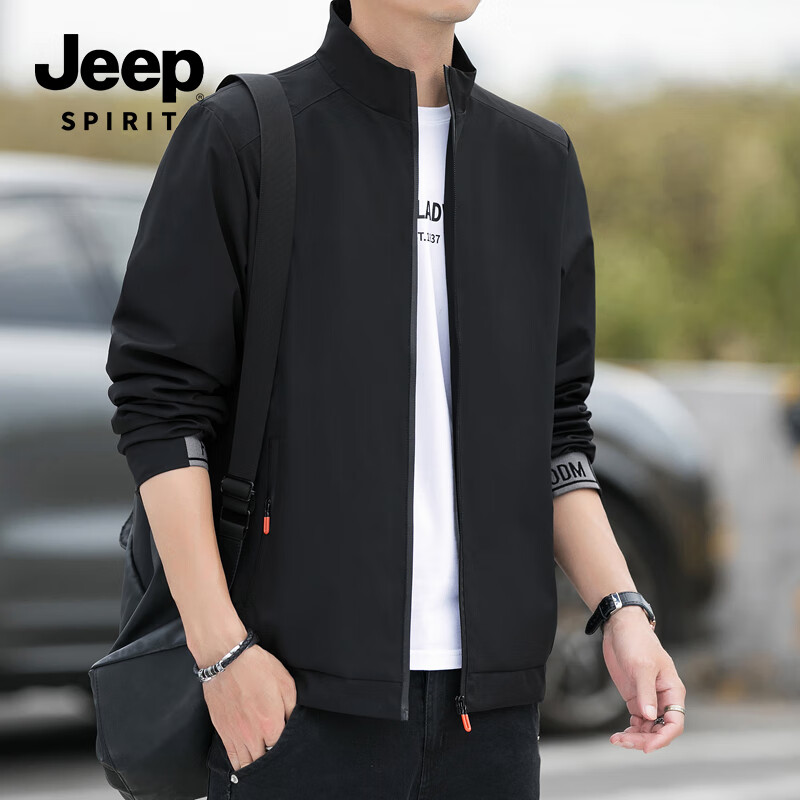 Мужская демисезонная куртка JEEP SPIRIT 6618, черная, размер M