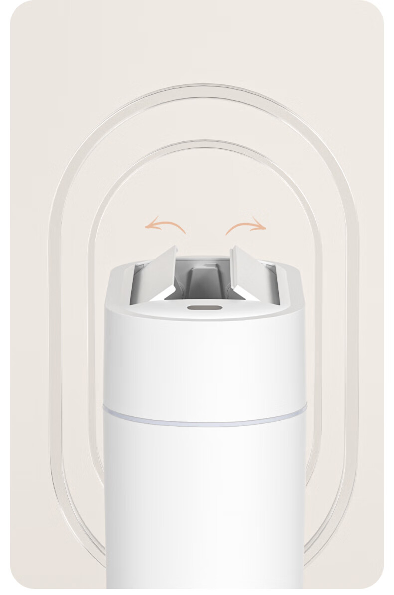 JAH 9L Smart Sensor Trash Can Dual Door Large Oval Induction Garbage Bin Battery Powered for Home Bathroom Toilet 4