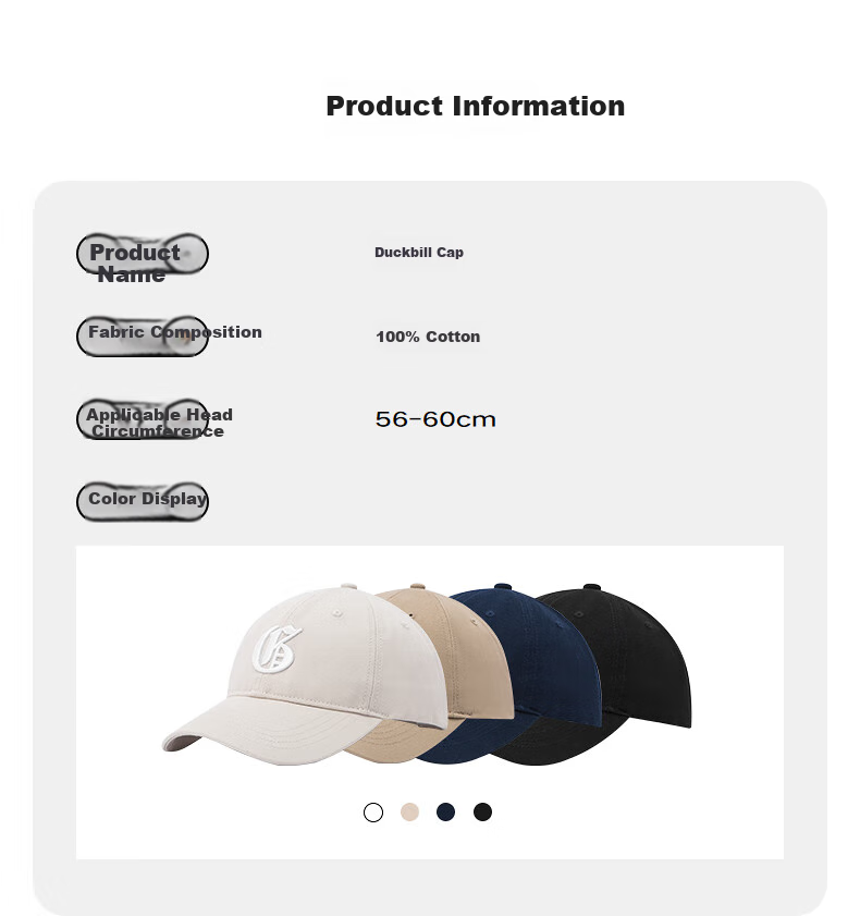 GXG Baseball Cap for Men, 2023 Fashion Versatile Summer Face-Slimming, Navy Blue, One Size Fits All 1