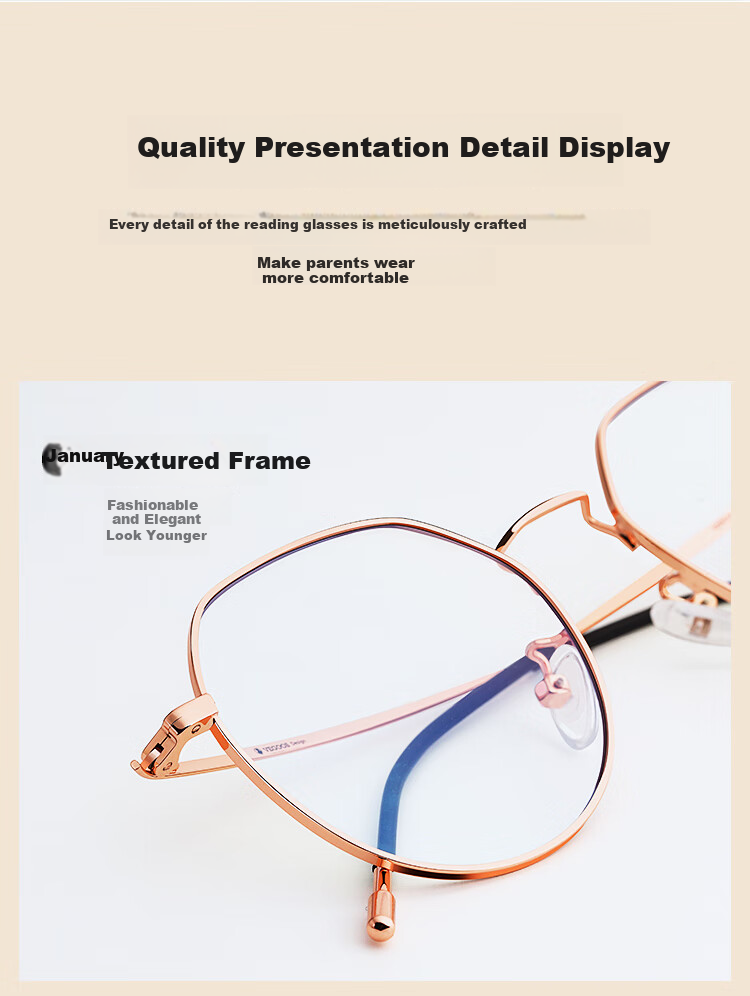 Mr.PuTian Reading Glasses for Men And Women, Anti-Blue Light High Definition Genuine Fashion Youthful Presbyopic Glasses 1.5 Diopter for Ages 50-54 6