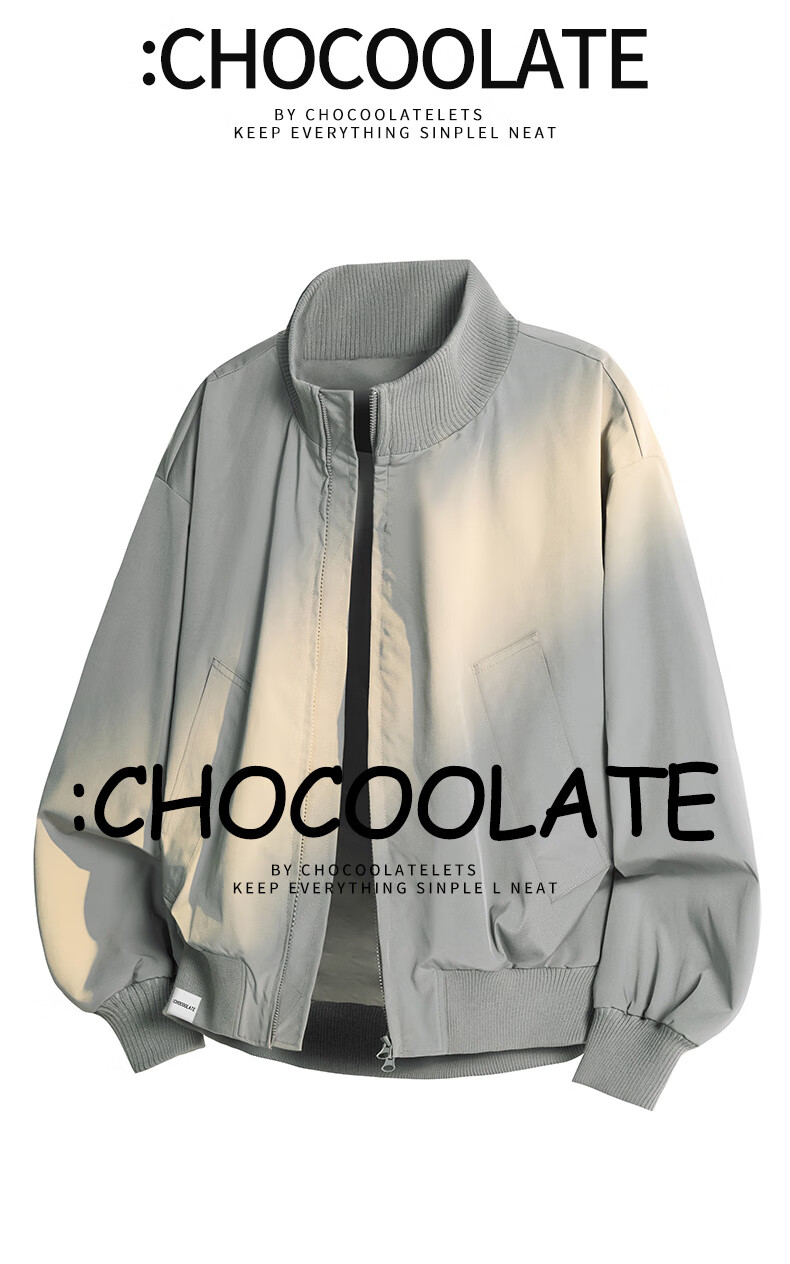 :CHOCOOLATE IT Commuter Loose Fit Jacket Men's Winter New American High Street Executive Casual Coat Black L 2