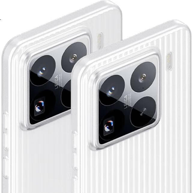 ESCASE Ультратонкий матовый чехол для Xiaomi 15 Pro, защита камеры, противоударный силиконовый чехол с простым дизайном для мужчин и женщин, грязеотталкивающий, анти-отпечатки пальцев, полупрозрачный белый