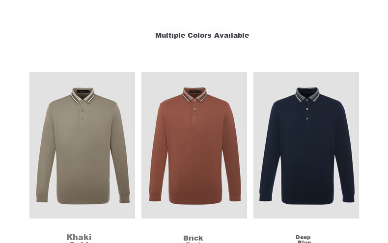 Shachi (SATCHI) Brushed Light-Absorbing Heat-Generating Constant Temperature Color-Block Lapel Business Men's Long-Sleeve T-Shirt Polo Shirt Men's Clothing Autumn Winter Dark Blue Size 46 2
