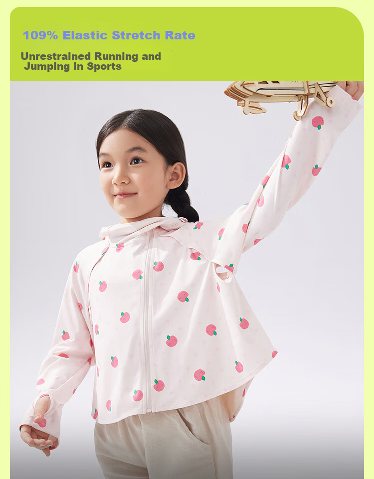 Beneunder Children's Sun Protection Jacket Cape for Boys And Girls, Cool And Breathable Sun Protection AL41324 Cloud Wanderer 110 18