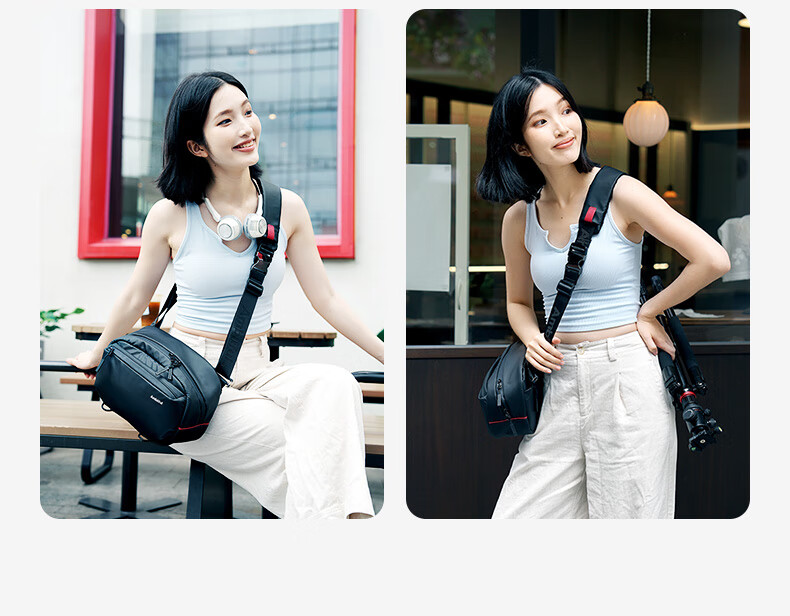 AMBITFUL Zhijie GM6 Camera Bag City Series Travel Camera Bag Chest Bag Photography Bag 6L Shoulder Crossbody Camera Bag Accessories Portable Commuter Backpack Camera Storage Bag 2