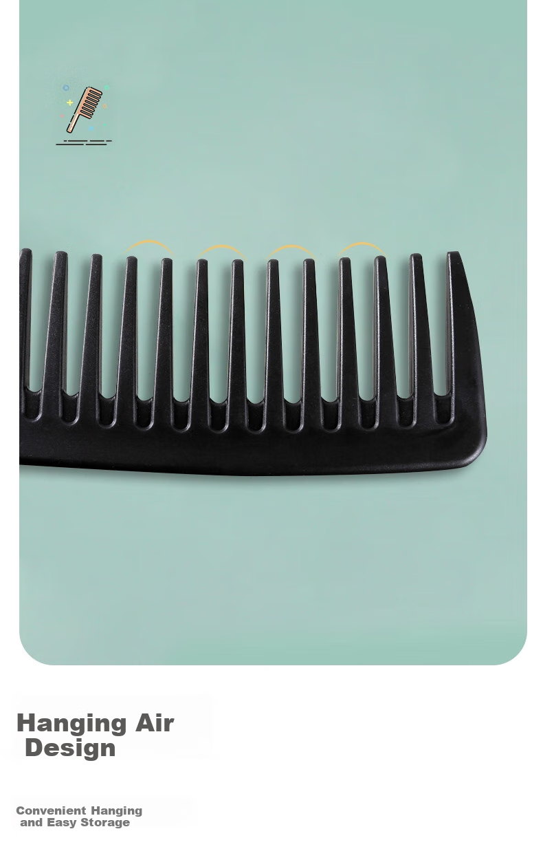 Bingyou Wide-Tooth Comb, Matte Curling Iron for Men And Women, Large Size Hair Comb, Styling Tool, Big-Tooth Comb 7