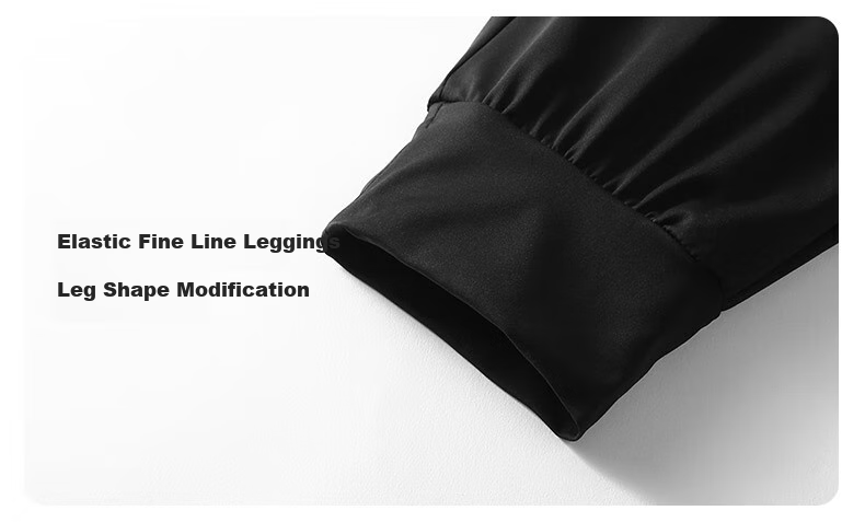 SUPIELD Sun Protection Mosquito Repellent Pants, Summer Cool Feeling Pants, High Elasticity Ankle-Tied Sports Casual Pants for Women, Quiet Black, L 19