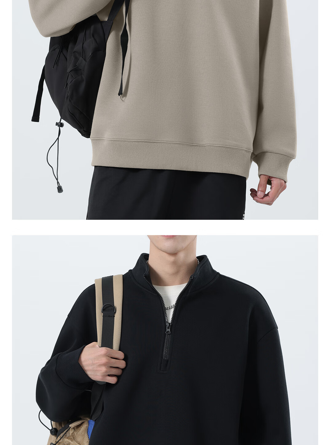 JEEP SPIRIT Men's Sweatshirt Spring Autumn Sports Breathable Casual Men's Top 2026 New Trendy Versatile Jacket for Men 16