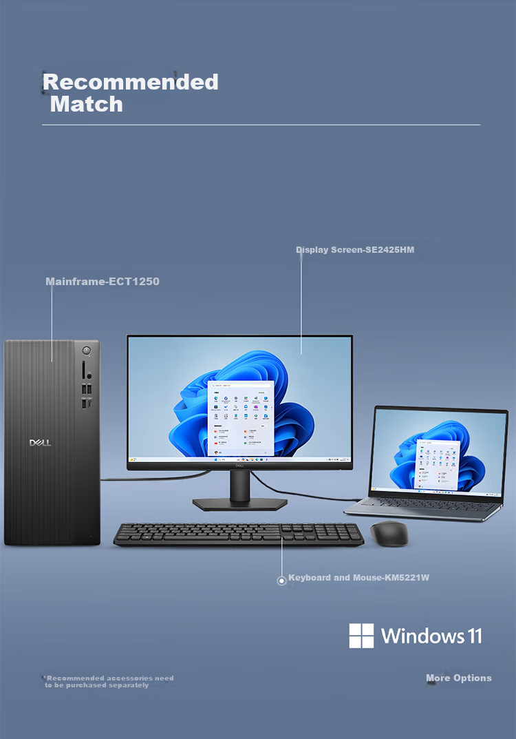 DELL Inspiron New High-Performance Ultra Desktop Computer (Ultra 5-225, 16GB DDR5, 512GB+2TB) 23.8-Inch Large Screen Design Station Compatible with RTX4060 5