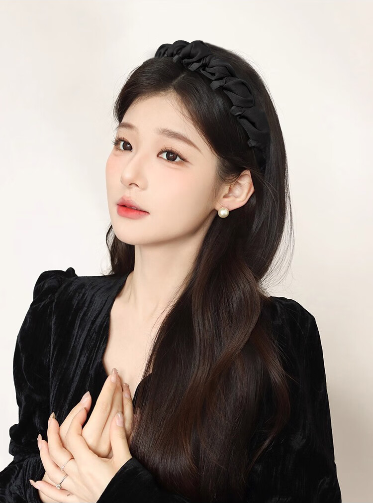 Elegant Evening Headband for Women High Crown Hairband Crushed Hair Clip Face Washing Headband Birthday Gift for Her 11
