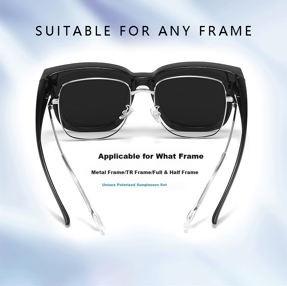 DRATRA Sunglasses Clip-On for Men And Women, Compatible with Prescription Glasses, for Driving, Fishing, And Sun Protectio 4