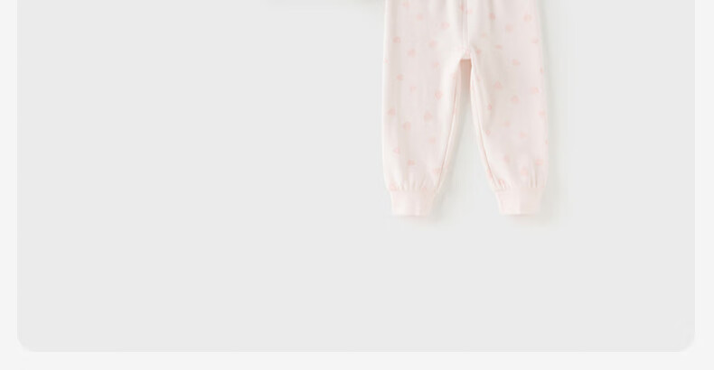 DAVE & BELLA Kids Girls Antibacterial Mite-Resistant Autumn Thermal Underwear Set Pajamas for Older Children 5
