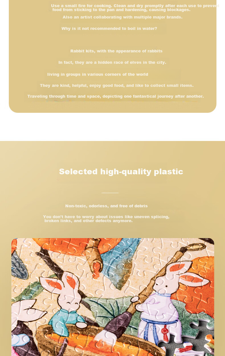 3D-JP Ancient Chinese Style Illustration Plastic Puzzle for Adults, 1200 Pieces Home Decoration Painting, DIY Handmade New Year Gift, Persimmon-Shaped Good Fortune 3