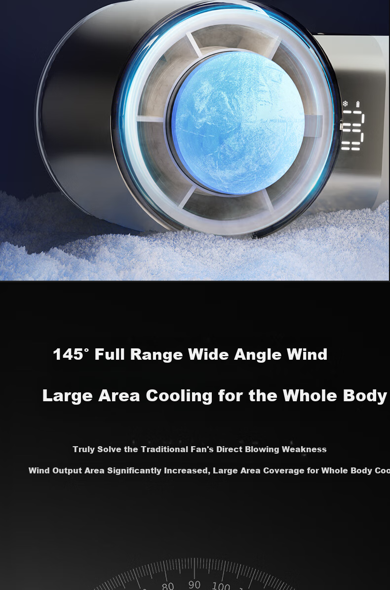 PHILIPS Handheld Fan with Semiconductor Cooling, Foldable Ice Pack, 100 Speeds, Ultra-High Ice Sensation, Rechargeable Mini Desktop Fan, Outdoor Electric Fan Gift ACR3144PX 5