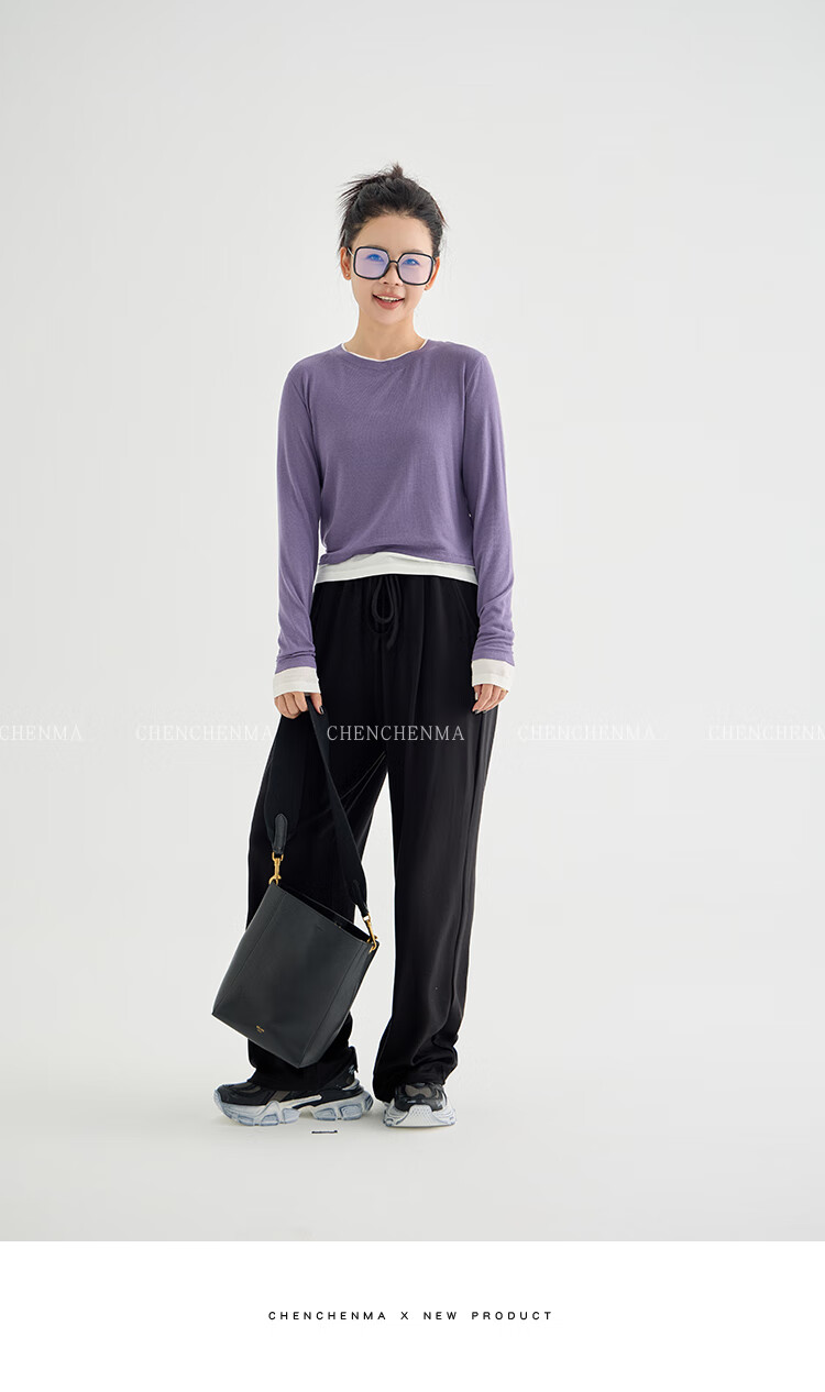 Chenchenma [Super Comfortable] Girls' Spring And Autumn Casual Straight-Leg Pants, Parent-Child Outfit, Children's Loose Floor-Length Trousers 28