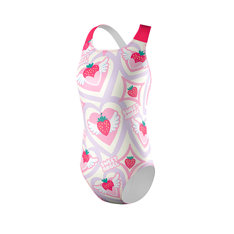 Sulang Girls' Swimsuit, Competitive Speed Sports, Children's Professional Training Swimwear, Sweet Angel|Training Style 140