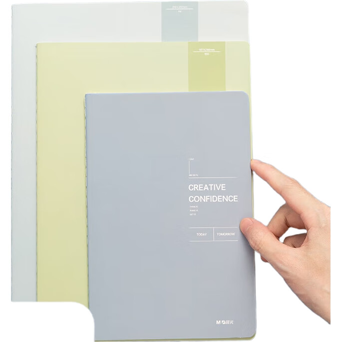Блокнот M&G Stationery, 16K, 40 листов, 4 шт. в упаковке, бежевый