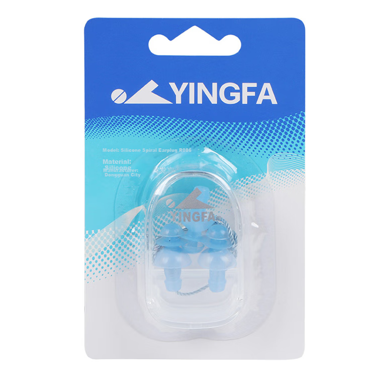 YINGFA Swimming Earplugs, Silicone Swim Ear Loops, Soft Comfortable Professional Swimming Gear, Yellow 6