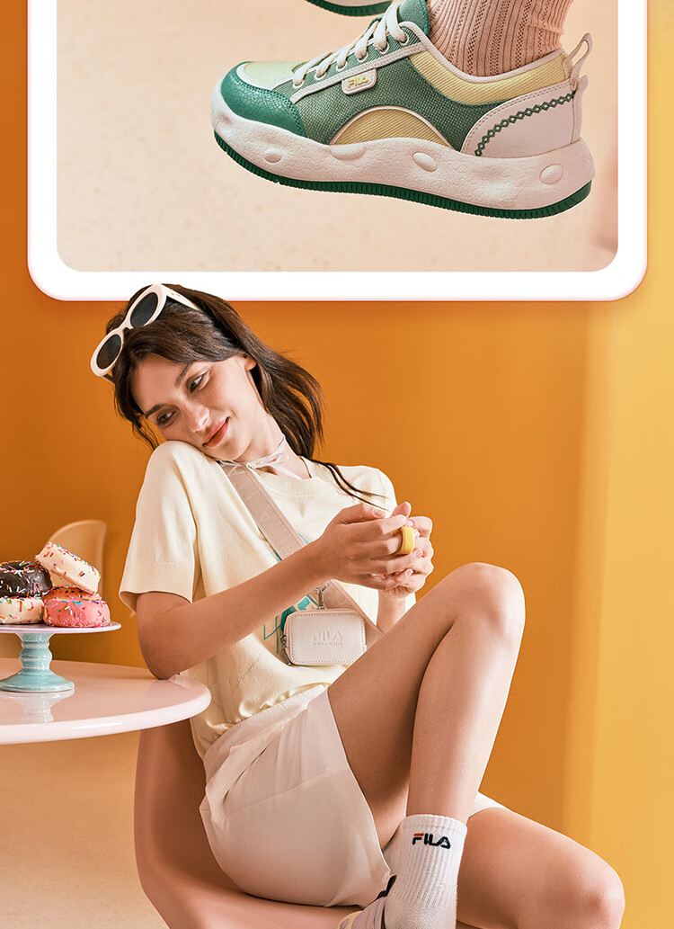 FILAFILA Official Women's COOKIES Retro Canvas Shoes Fashion Casual Sneakers 12