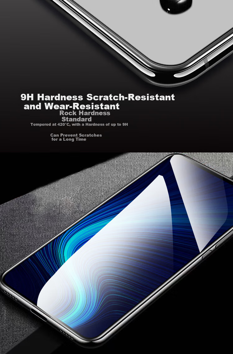 ESCASE Honor X10 Tempered Glass Screen Protector for Huawei Phone, 5G Non-Full Coverage HD Glass Phone Protective Film, Transparent 4