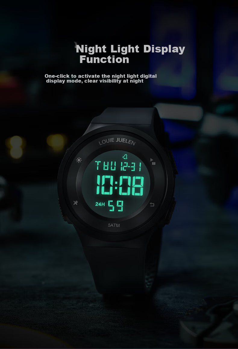 GEORGCOUNT 2025 New Watch for Men, Teenagers, Middle And High School Students, Men's Sports Multi-Functional Children's Electronic Watch for Boys 6