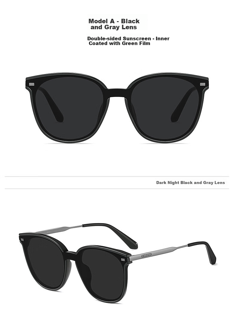 Jiaboli Women's Sunglasses, 2026 New Style, UV Protection, High-Definition, Nylon Frame, Elegant Look, Face-Slimming Effect, for Outdoor Travel 12