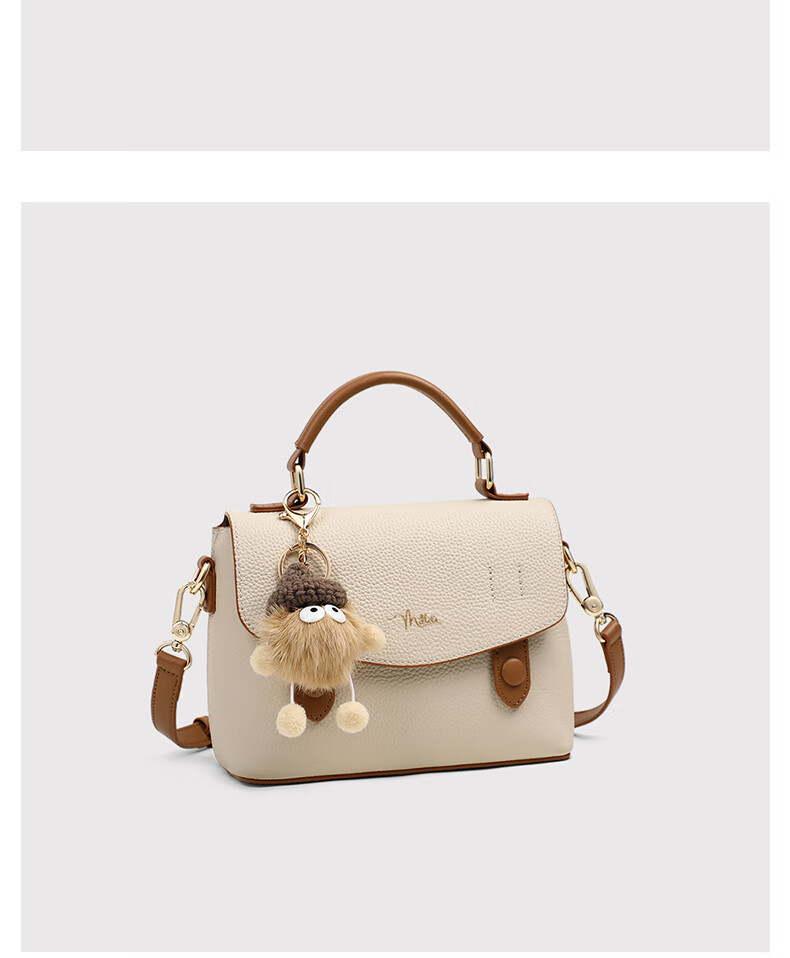 Millies Leather Handbag, Women's Fashionable Cambridge Bag, Light Shoulder Crossbody Bag, Practical Birthday And Mother's Day Gift for Mom 19