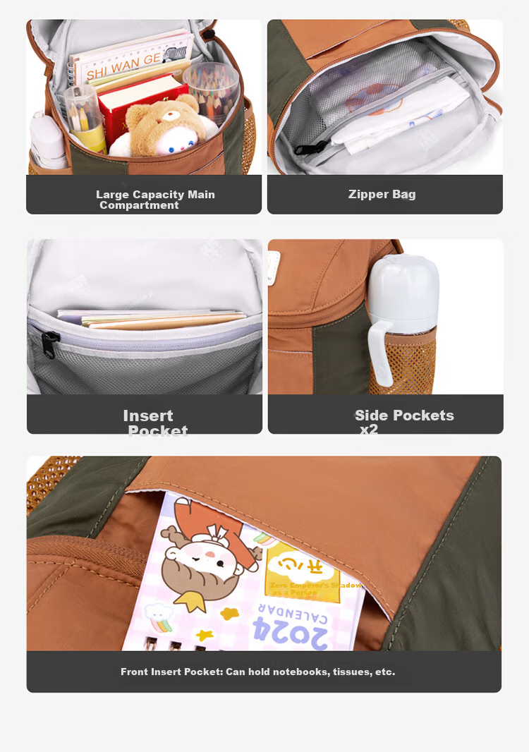 Dijiuchengbao Children's Backpack, Kindergarten Lightweight Breathable Backpack, Boys And Girls Outdoor Travel Backpack, Parent-Child Outing Backpack 7