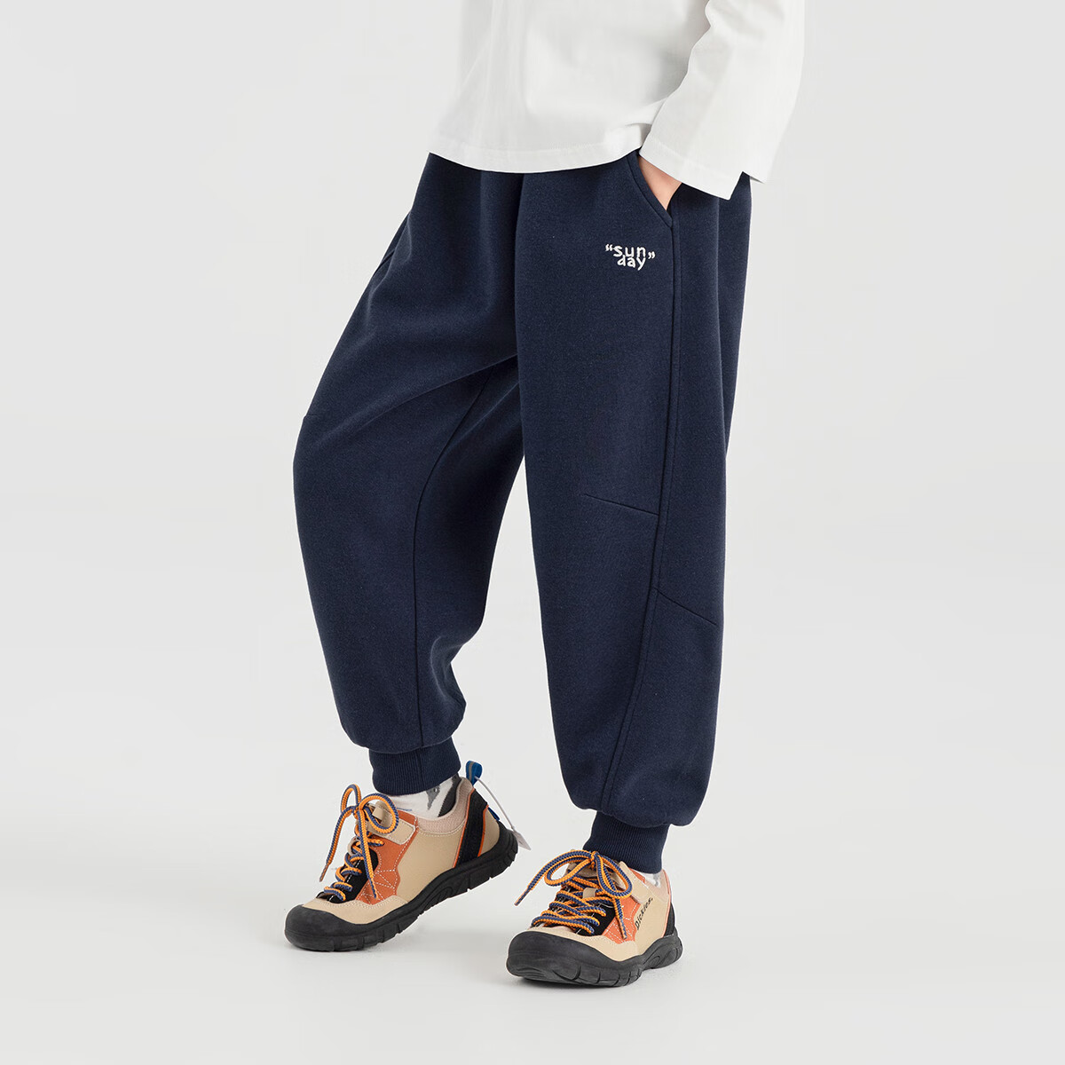 Duoduojia [Comfortable Outer Layer, Soft Inner Layer] Boys' Sweatpants, Spring And Autumn 2026, Loose Casual Children's Knitted Trousers