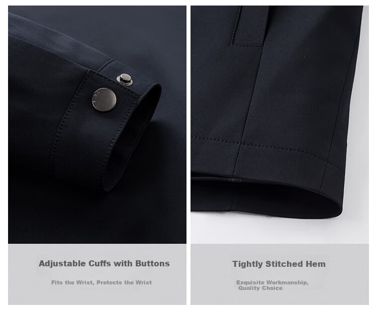 FIRS [Light Luxury with Mulberry Silk] High-End Executive Jacket for Men, New Spring And Autumn Style, Middle-Aged And Elderly Dad's Outerwear, Men's Clothing 6