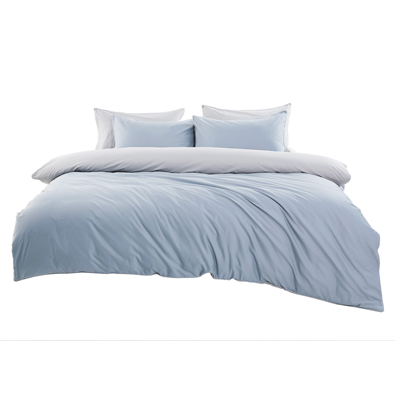 One's Member 60-Piece Class A Antibacterial Xinjiang Long-Staple Cotton Bedding Set, Sky Blue, Fitted Sheet Style for 1.5-Meter Bed