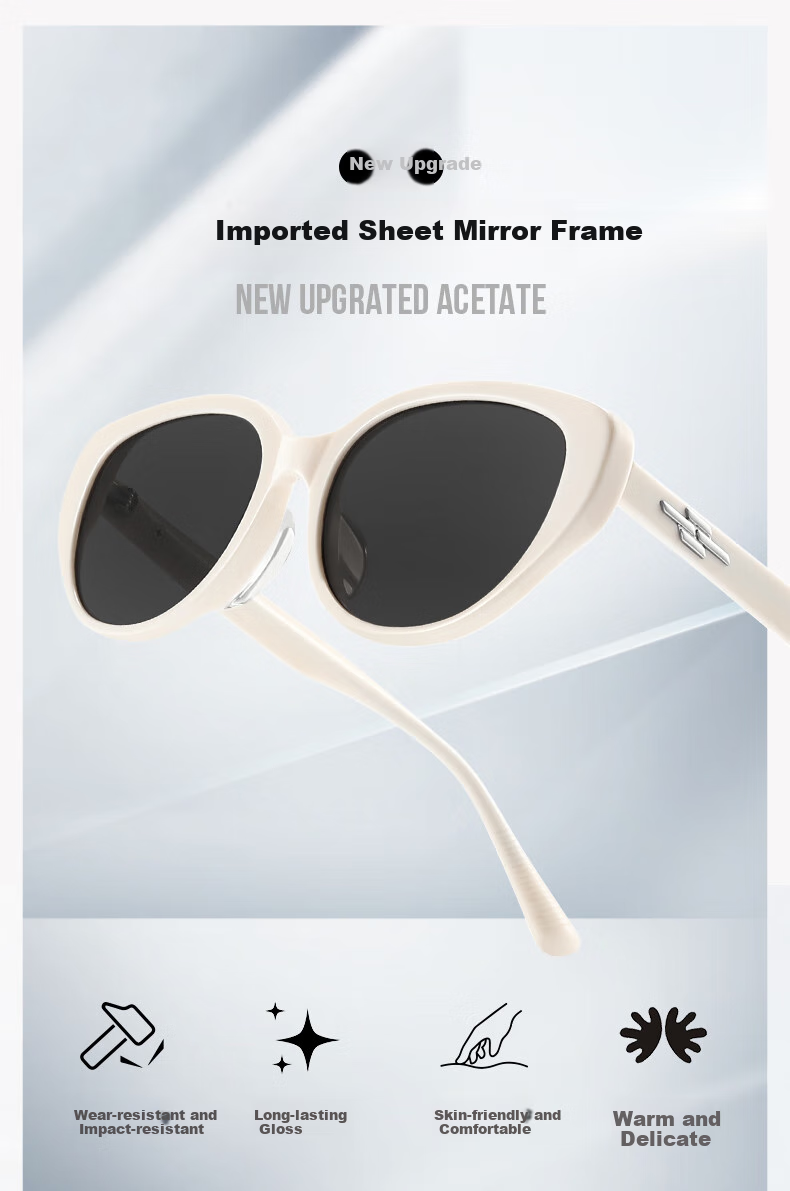 LOHO Cat Eye Sunglasses for Women, Square Face Sunglasses, Travel Photography, High-End Look, Driving-Specific UV Protectio 3
