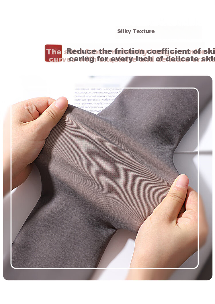 LangSha Women's Leggings for Spring And Summer, Thin Fleece-Like Seamless Pantyhose, Flight Attendant Gray, Skin-Like High-Waist Tummy Control And Butt-Lifting Pants, Gray Footed 4