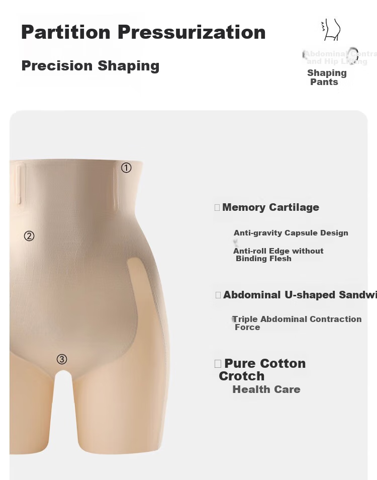 FitonTon High-Waisted Strong Tummy Control Shaping Panties for Postpartum Women, Invisible Butt-Lifting Slimming Hip-Cinching Safety Shorts for Wome 10
