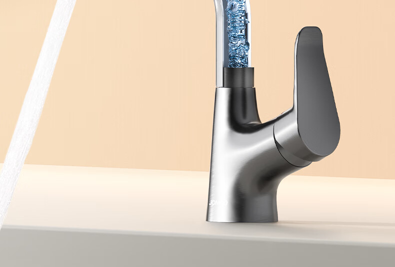 JOMOO Bathroom Basin Faucet Dual Control Hot and Cold Water Lift Pull-Out Gunmetal Gray 32399 Upgrade 18