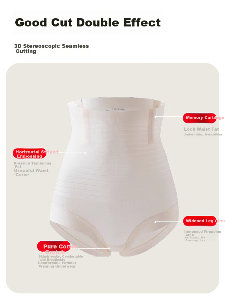 FitonTon High-Waisted Tummy Control Underwear for Women, Postpartum Belly Slimming Pants, Powerful Tummy Control, Seamless Thin Shaping Underwear for Postpartum Recovery 3