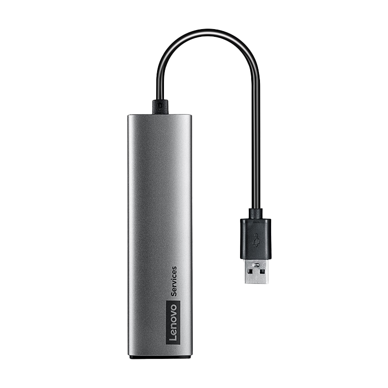 Lenovo USB to Ethernet Adapter Expansion Dock RJ45 100Mbps Network Cable Converter USB Splitter Laptop Extender Extension Cord Hub Expansion Dock BY02-RA 100Mbps