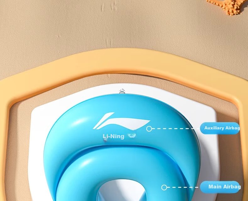 Li-Ning Children's Swimming Ring Float Toy for Ages 3-6 Anti-Tip Pool Life Buoy 13